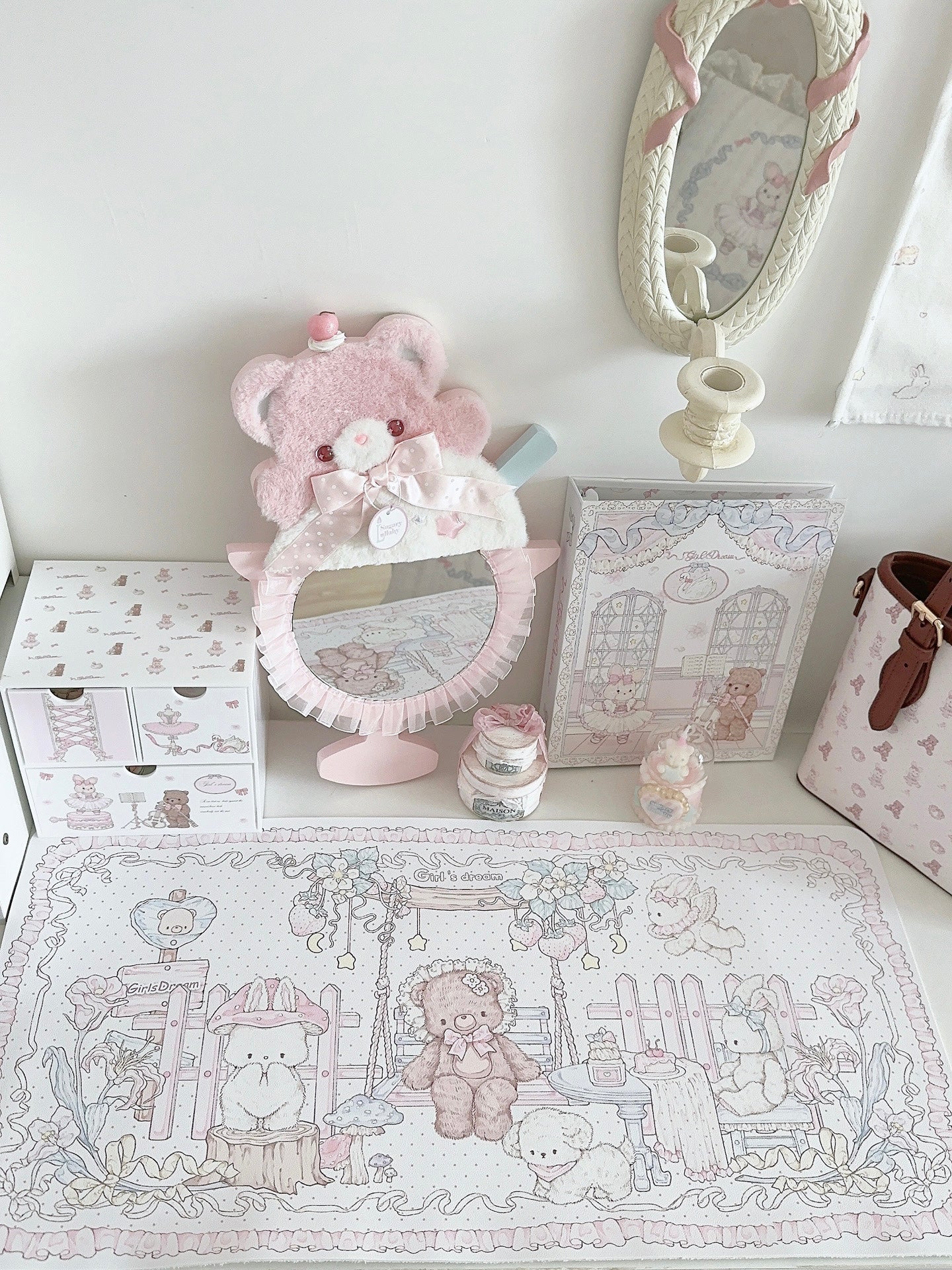 Girl's Dream Strawberry Tea Party Table Mat - Image 2