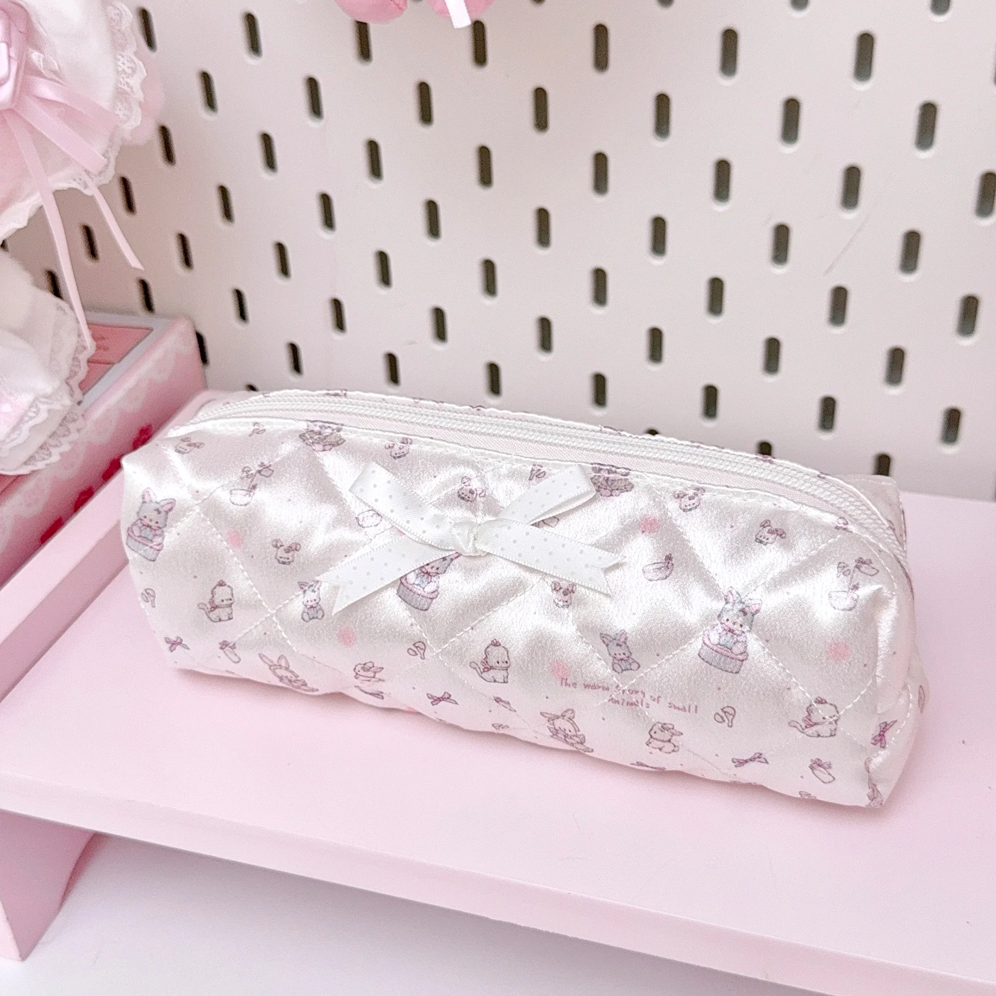 girly cute pink storage cosmetic bag - Image 2