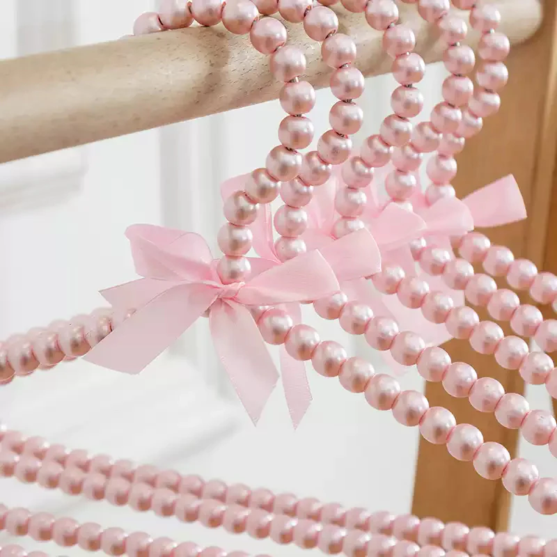 girly heart pearls hanger - Image 5