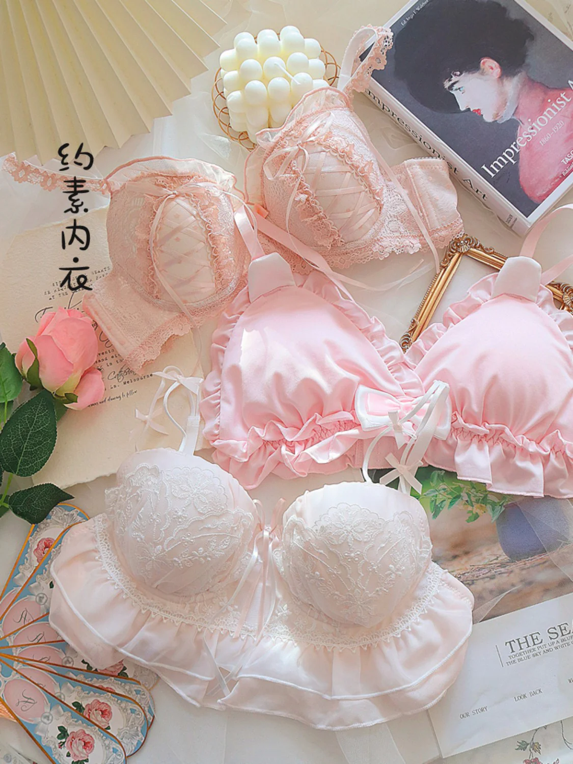 girly pink kawaii lingerie - Image 5