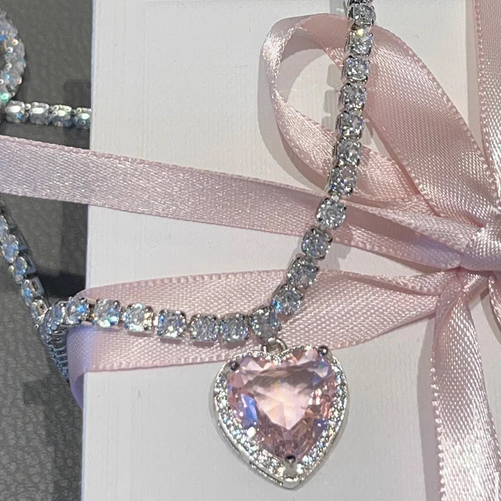 Glittering Heart Necklace - Image 2
