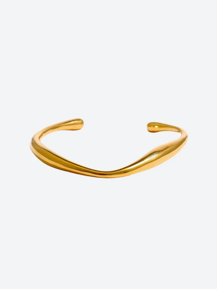 Gold Bangle Bracelet - Image 3