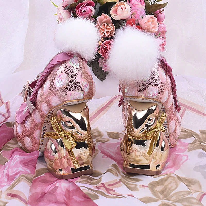 Golden Bunny Pumps - Image 2