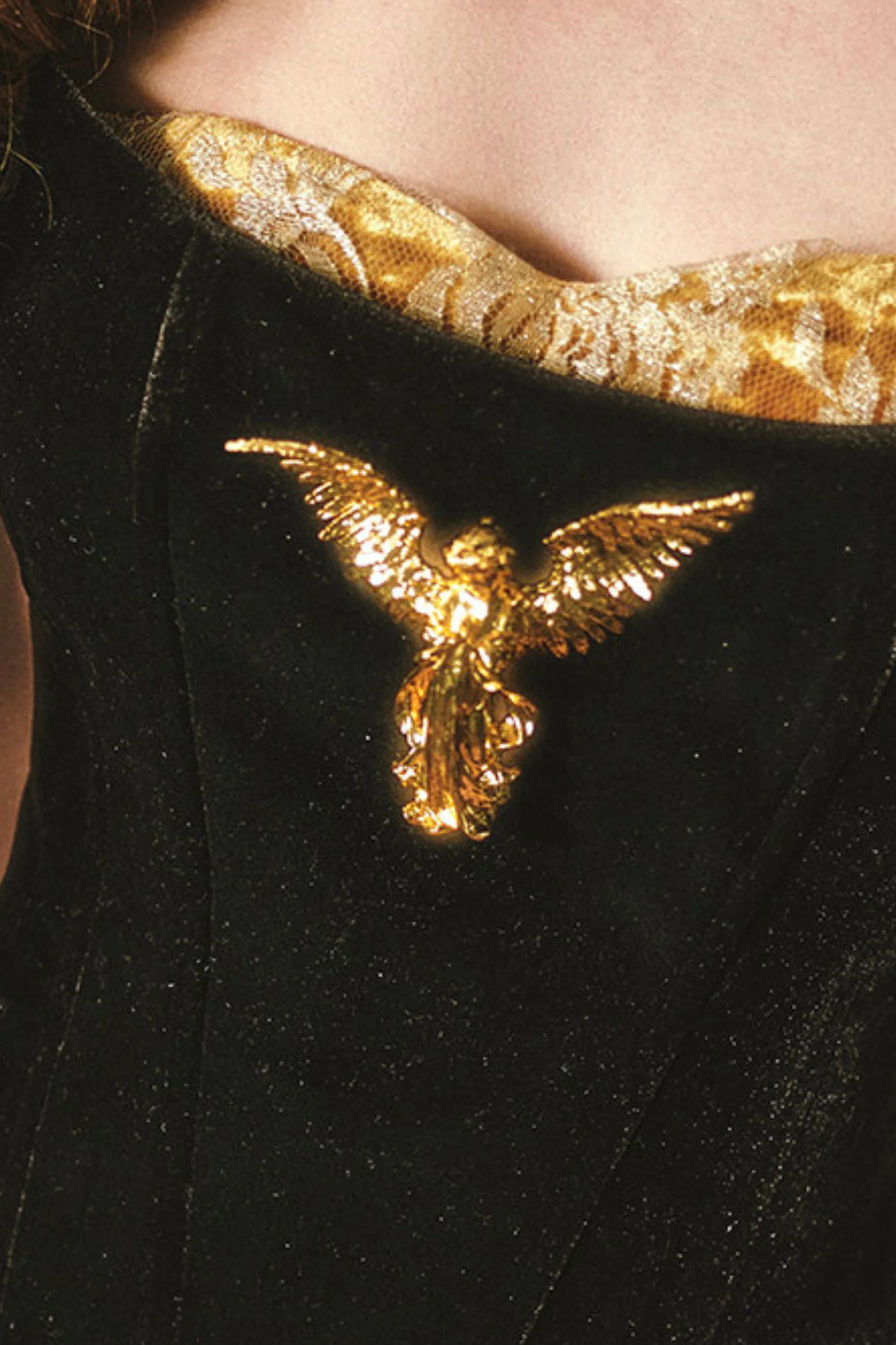 Golden Eagle Lace Corset Top + Skirt + Brooch - Image 17