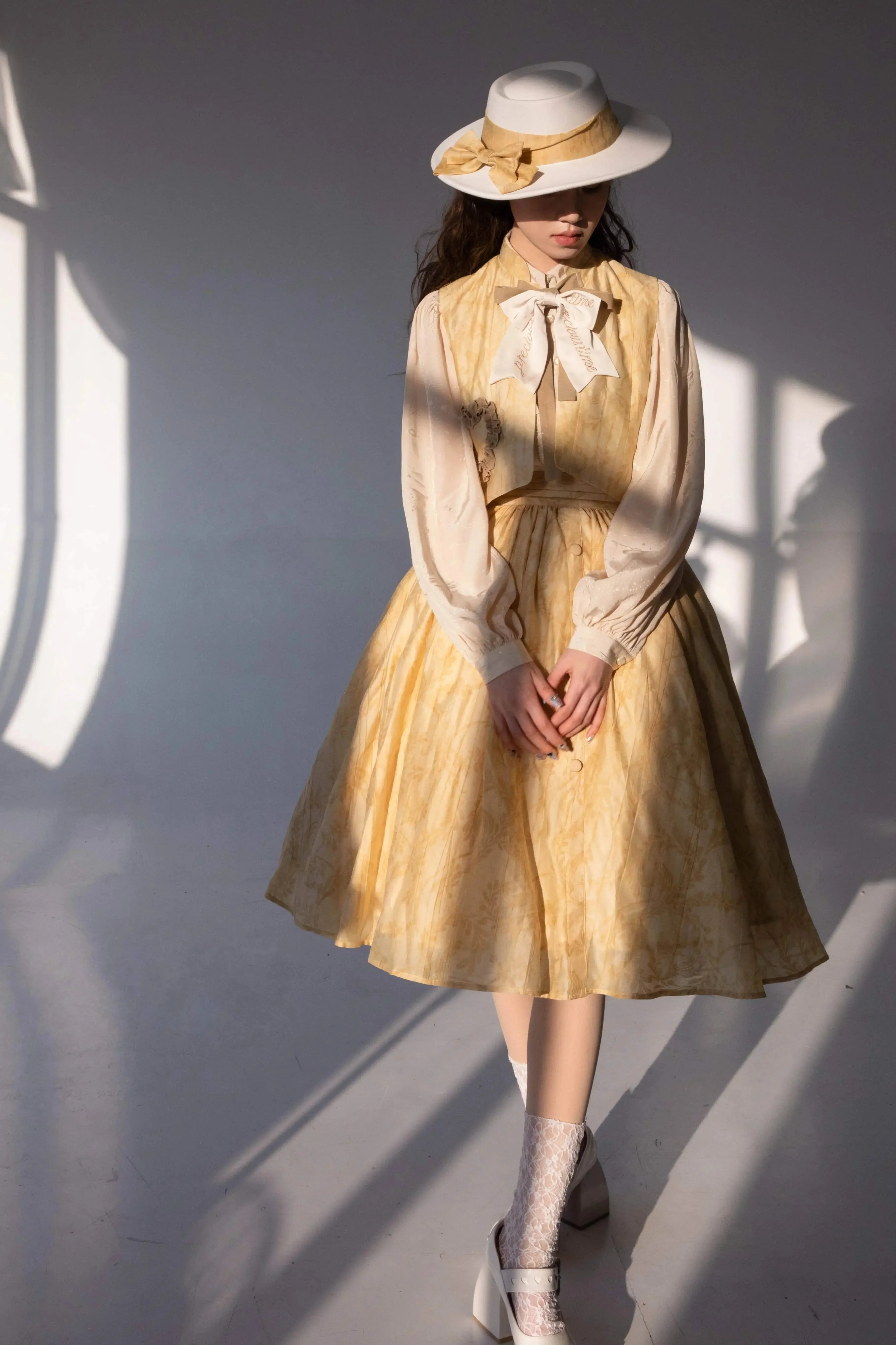 Golden Years Jacquard Dress - Image 18