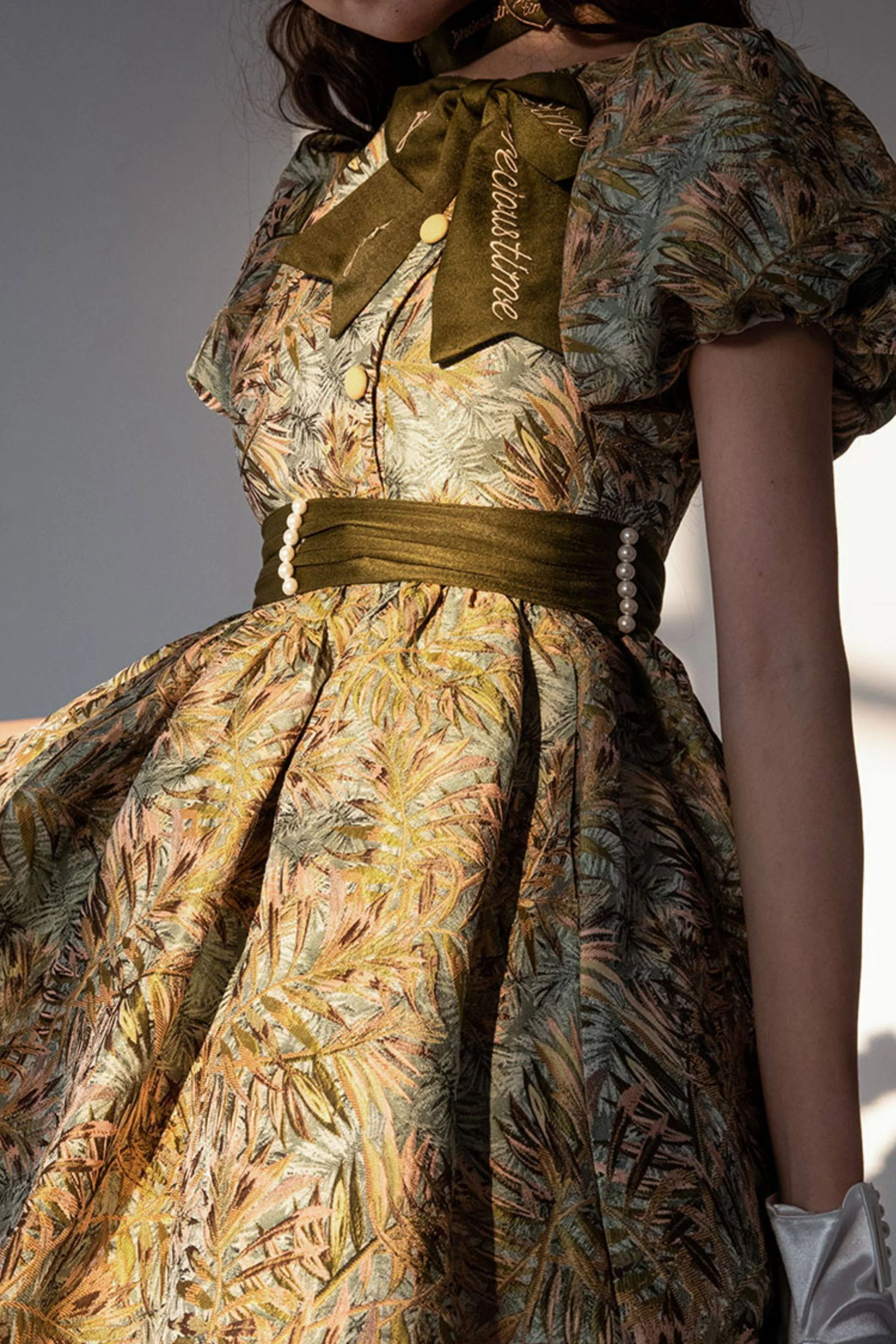 Golden Years Jacquard Dress - Image 32