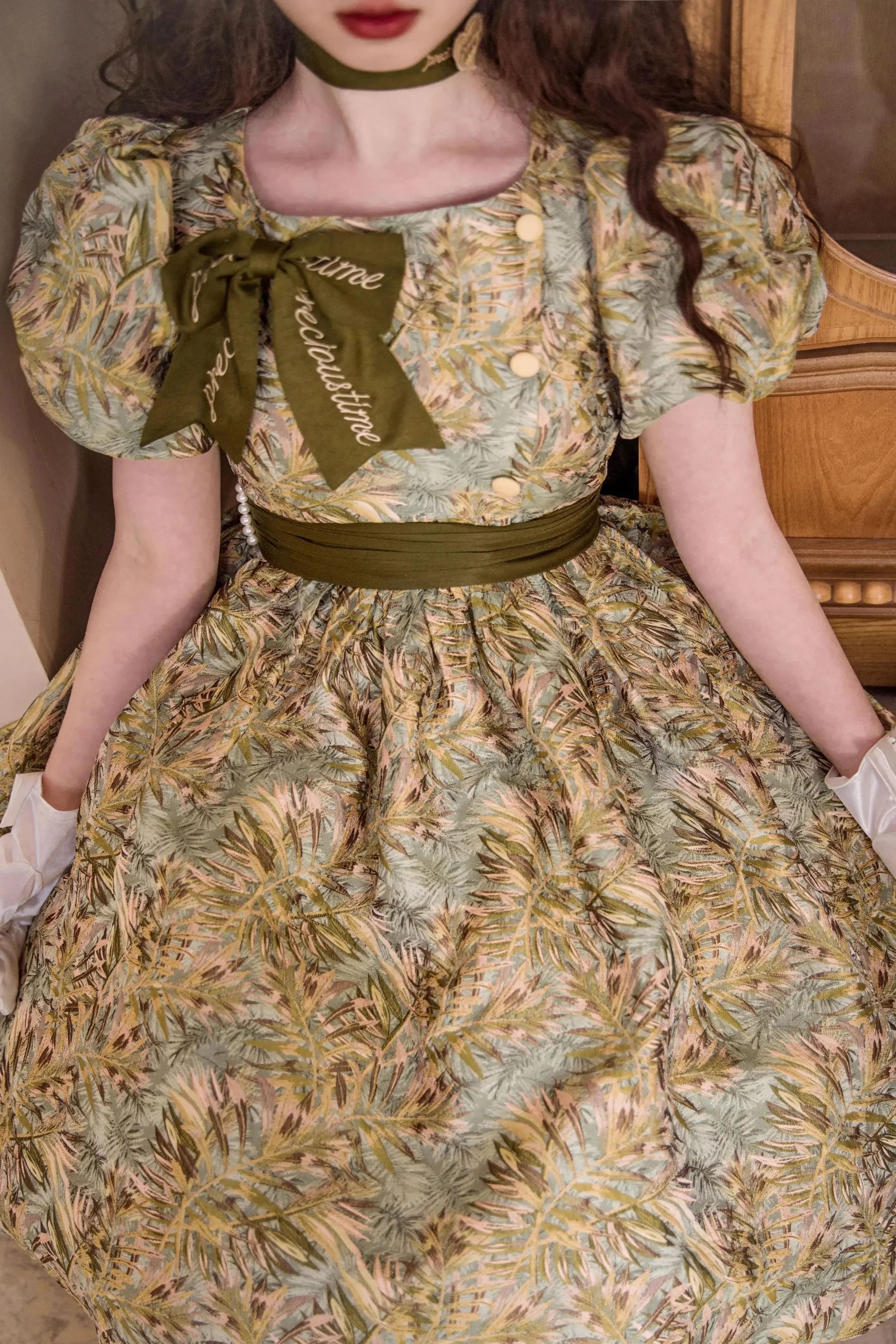 Golden Years Jacquard Dress - Image 21