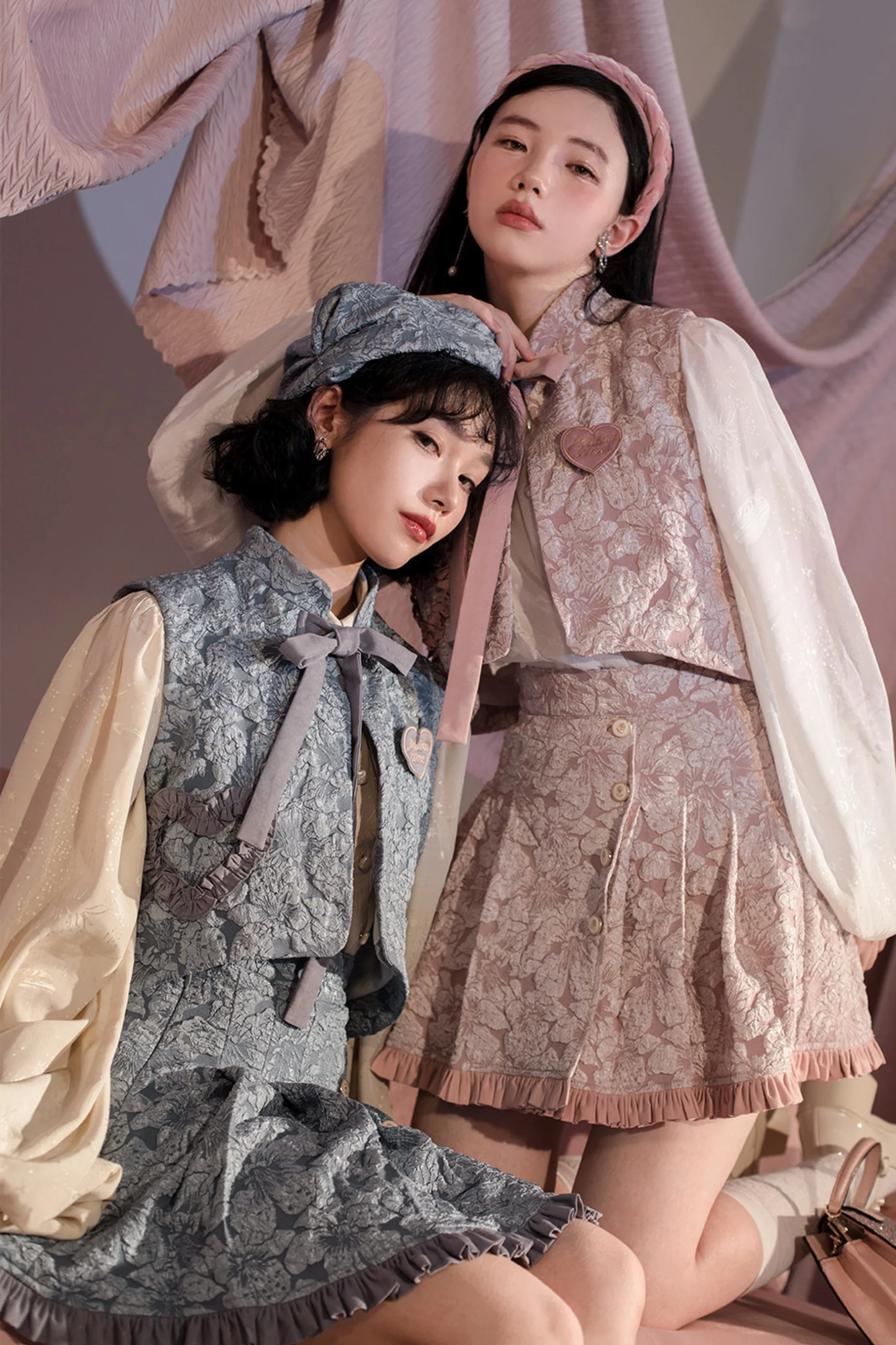Golden Years Oil Painting Vest + Jacket + Skirt - Image 10
