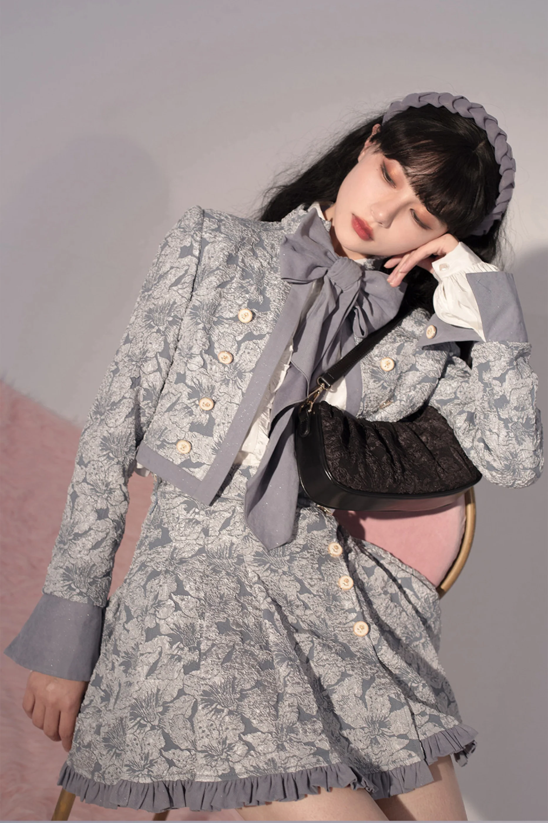 Golden Years Oil Painting Vest + Jacket + Skirt - Image 12