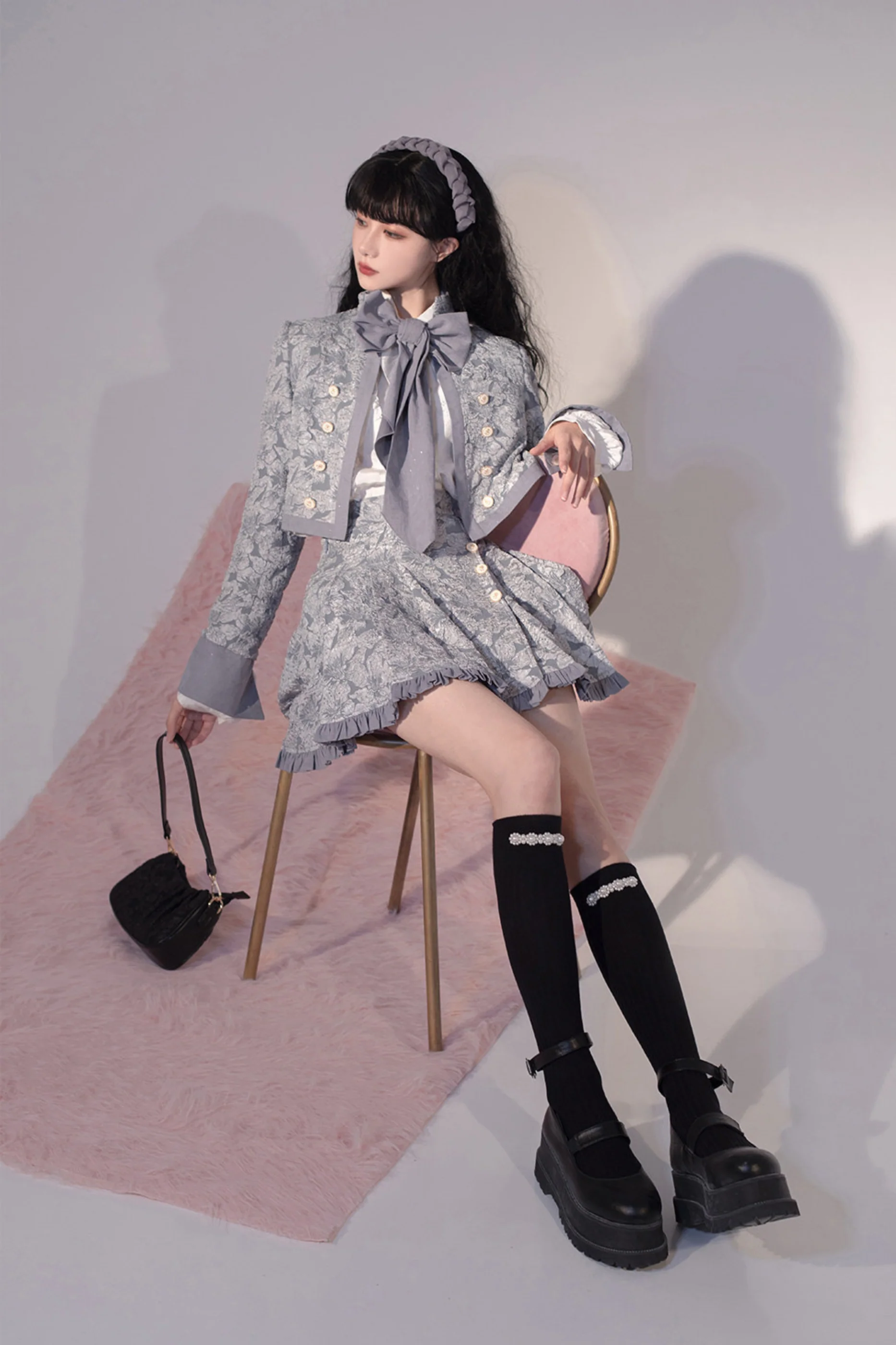 Golden Years Oil Painting Vest + Jacket + Skirt - Image 13