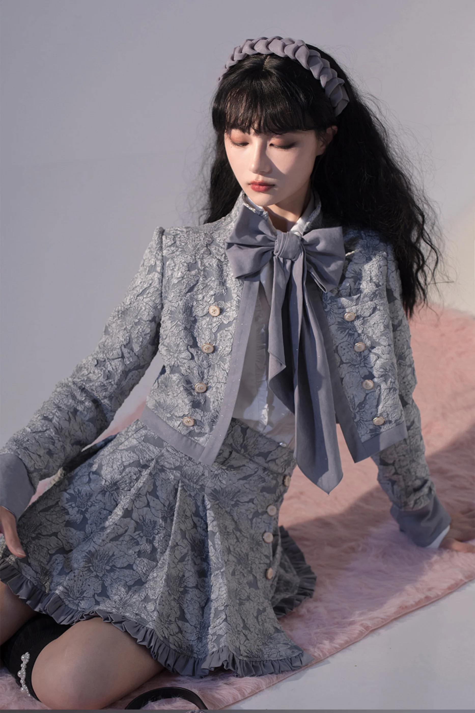 Golden Years Oil Painting Vest + Jacket + Skirt - Image 16