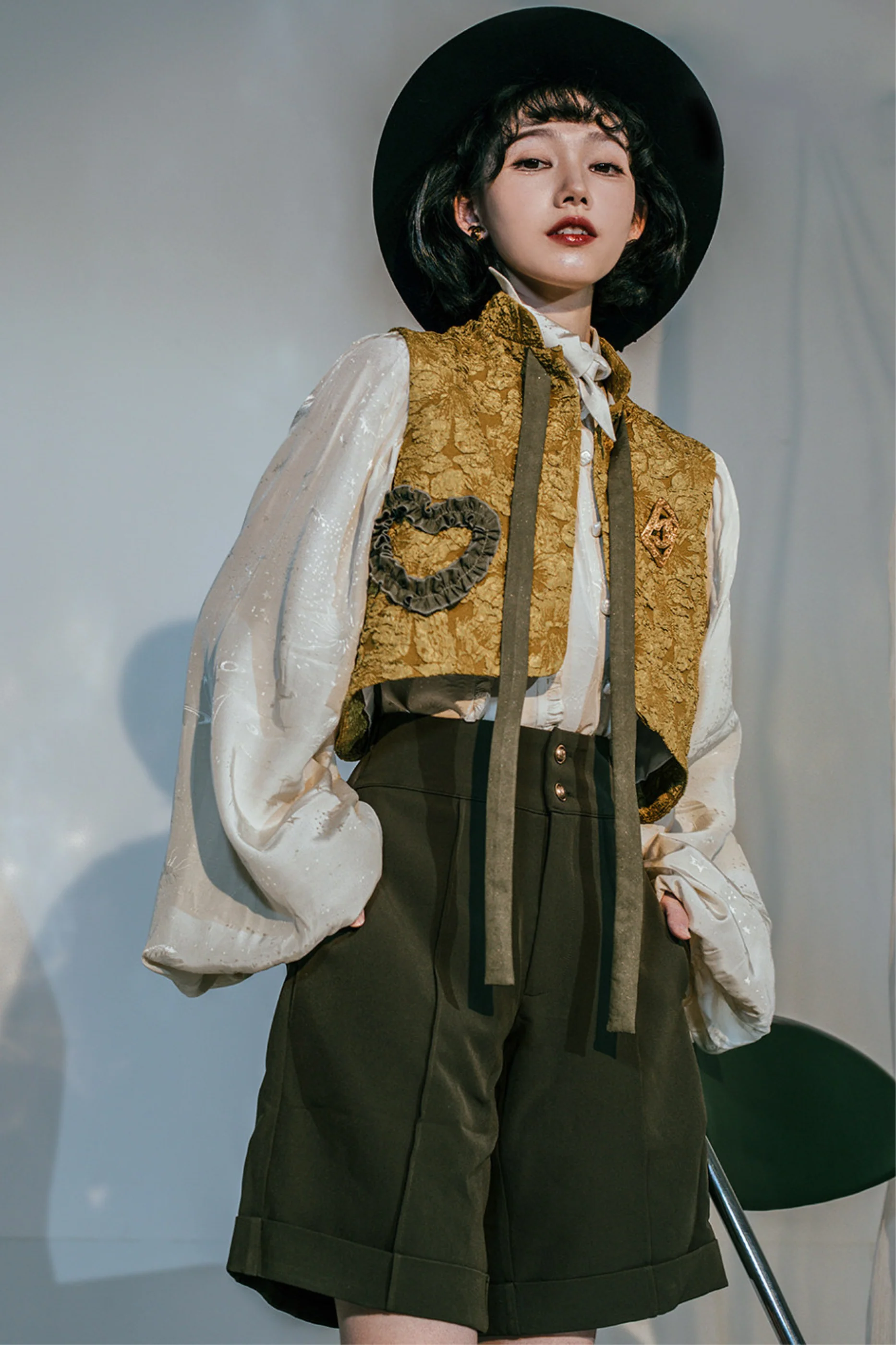 Golden Years Oil Painting Vest + Jacket + Skirt - Image 28