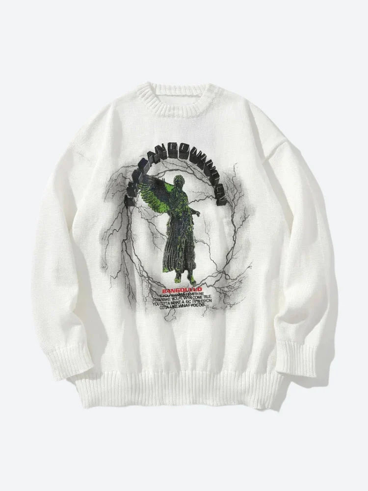 Goth Angel Knitted Sweater - Image 6