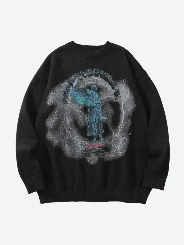 Goth Angel Knitted Sweater - Image 8