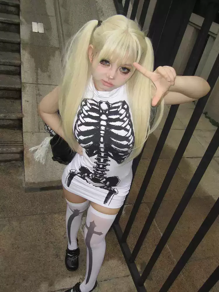 Goth Baddie Printed Hip-hugging Dress - Image 4