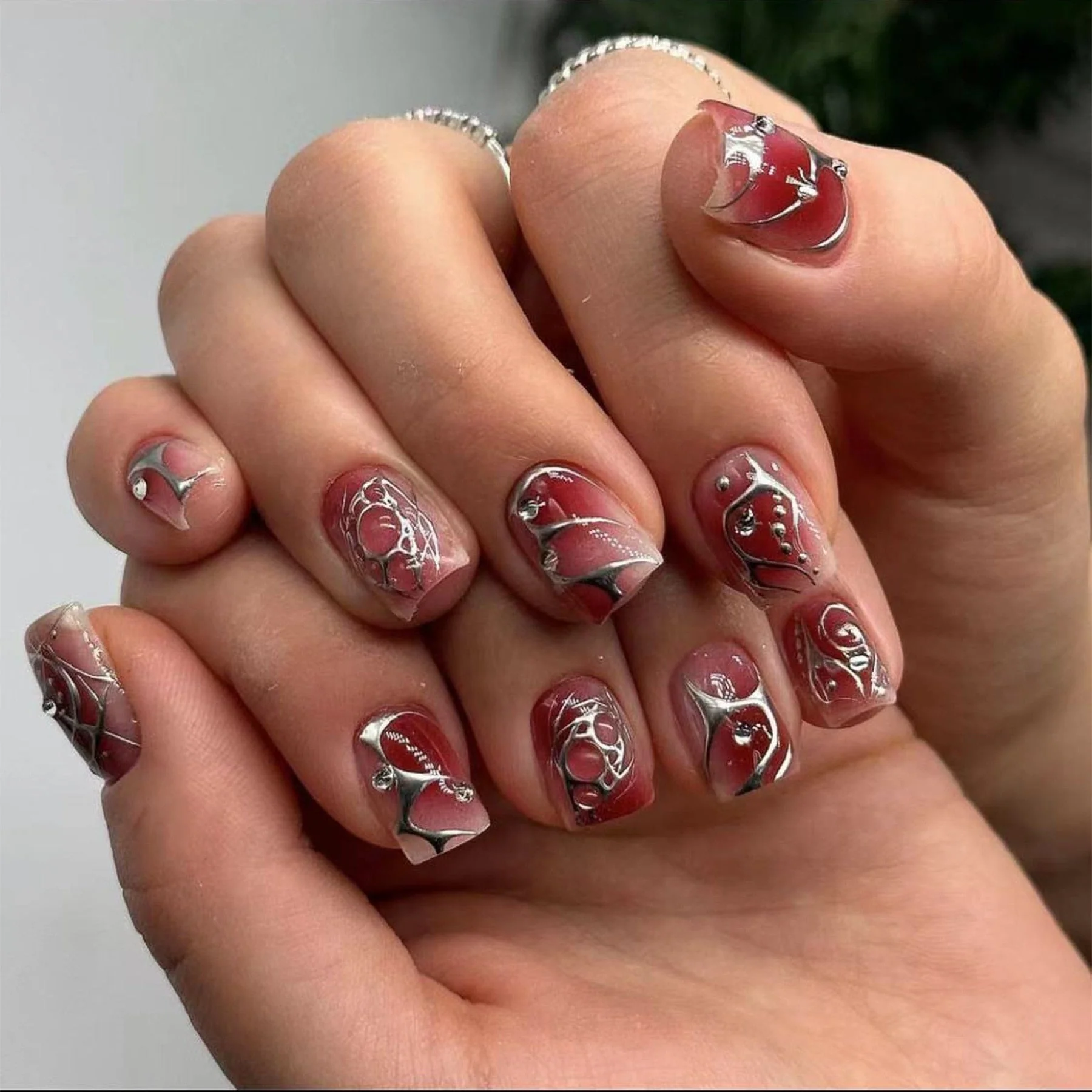 Goth Girl Press On Nails - Image 2