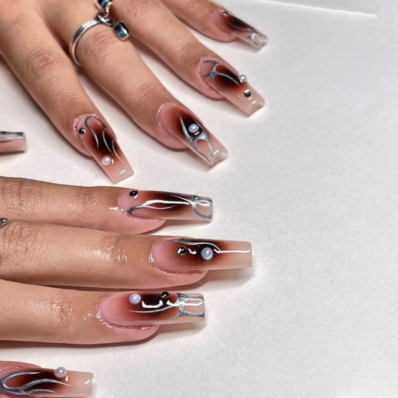 Goth Girl Press On Nails - Image 4