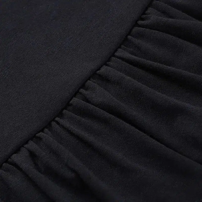 Goth Ruffled Mini Skirt - Image 4