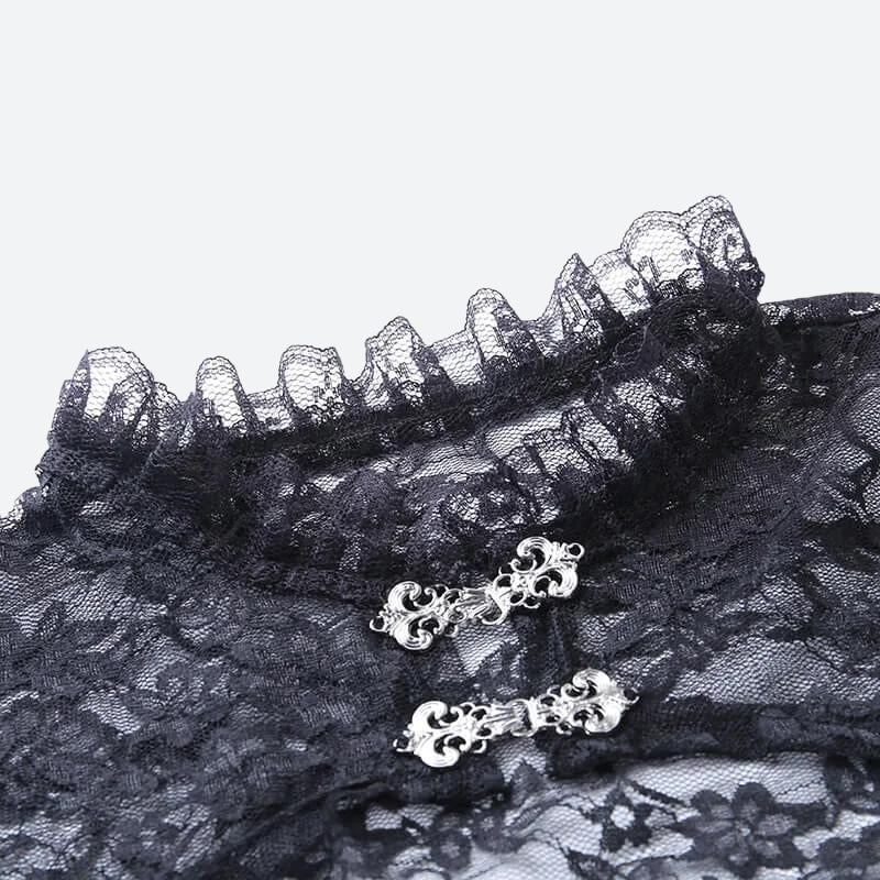 Goth Sheer Lace Bolero - Image 4