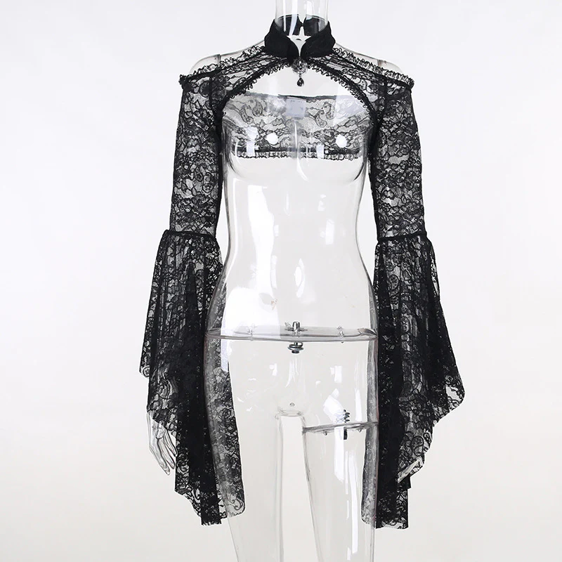 Gothic Lace Waistcoat Sleeves