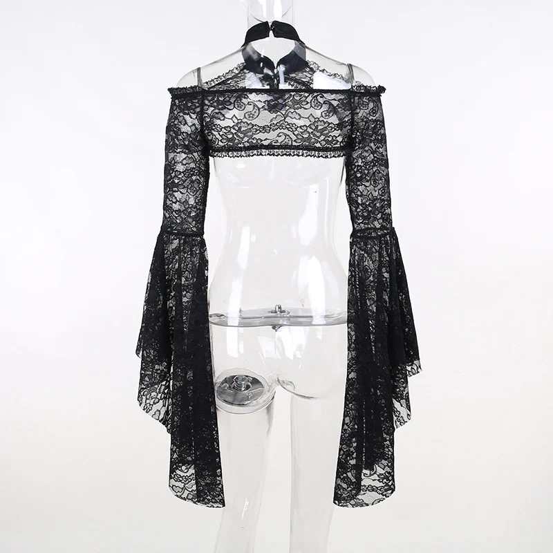 Gothic Lace Waistcoat Sleeves - Image 3
