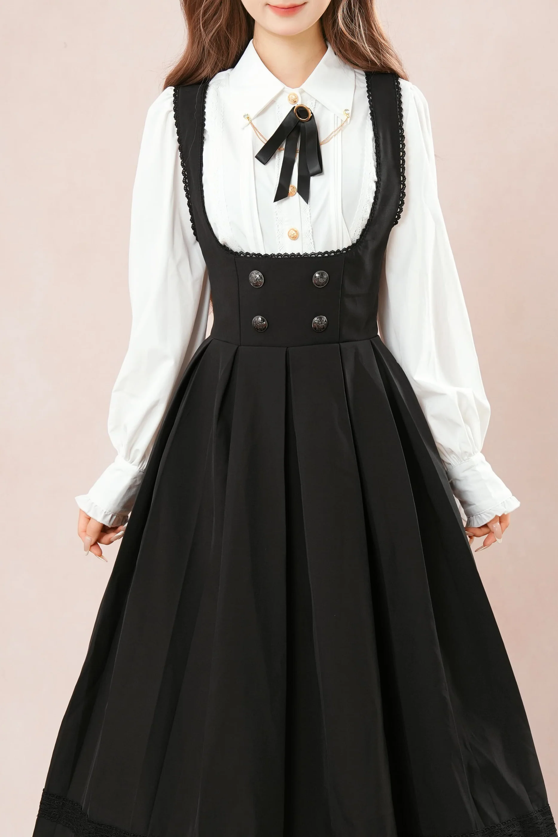 French Flare Suspender Skirt + Shirt - Image 5