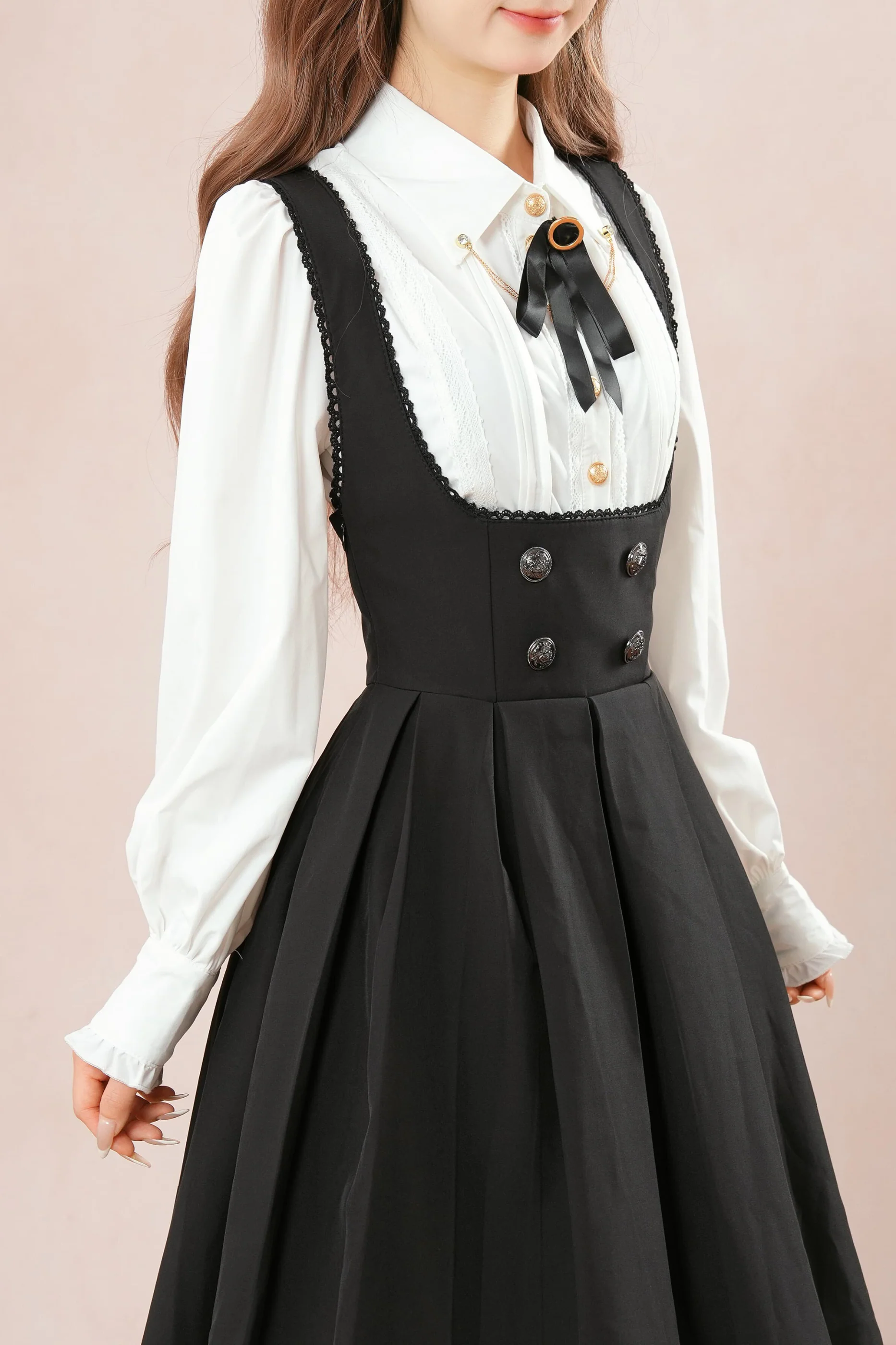 French Flare Suspender Skirt + Shirt - Image 6