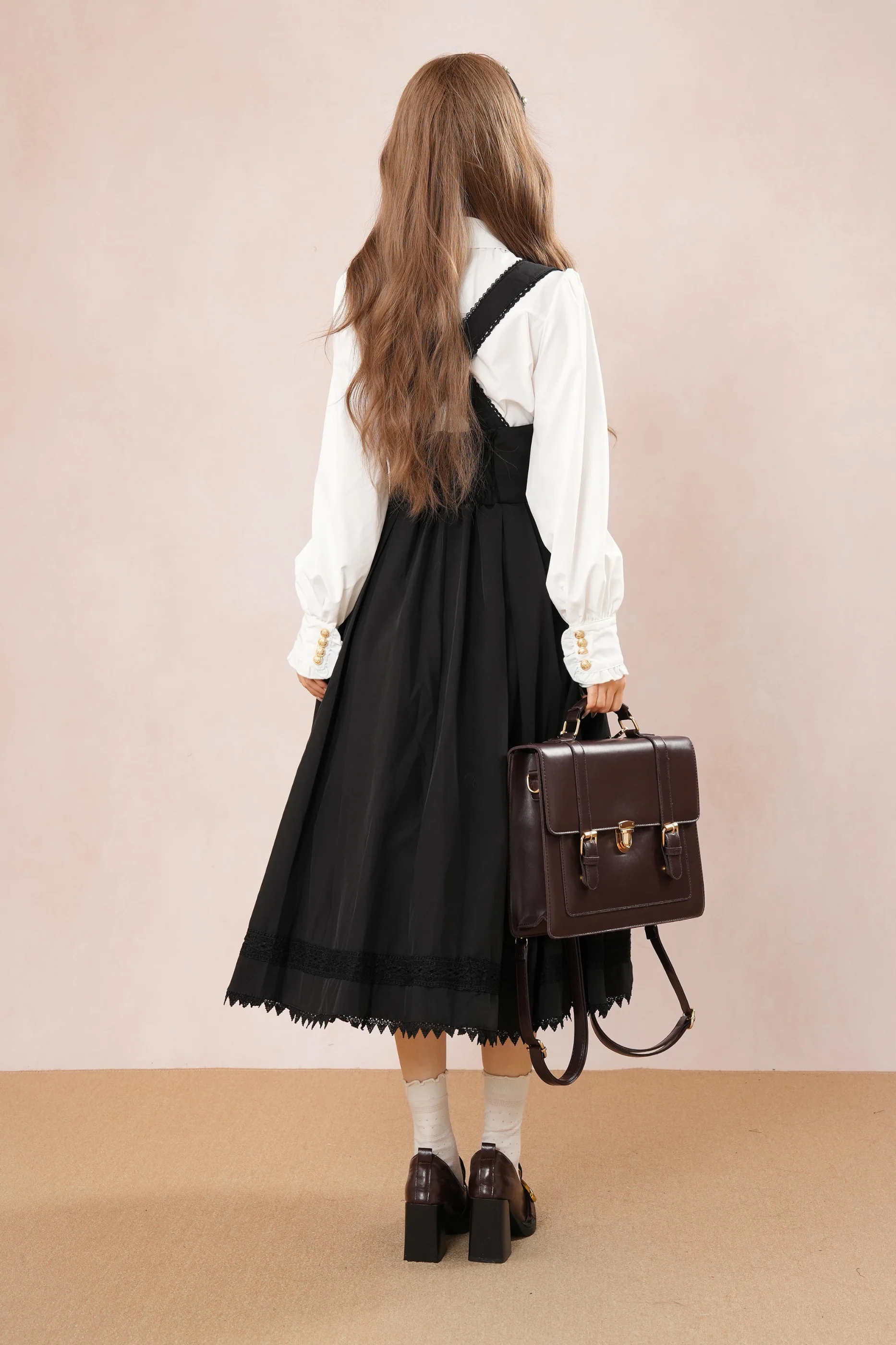 French Flare Suspender Skirt + Shirt - Image 7