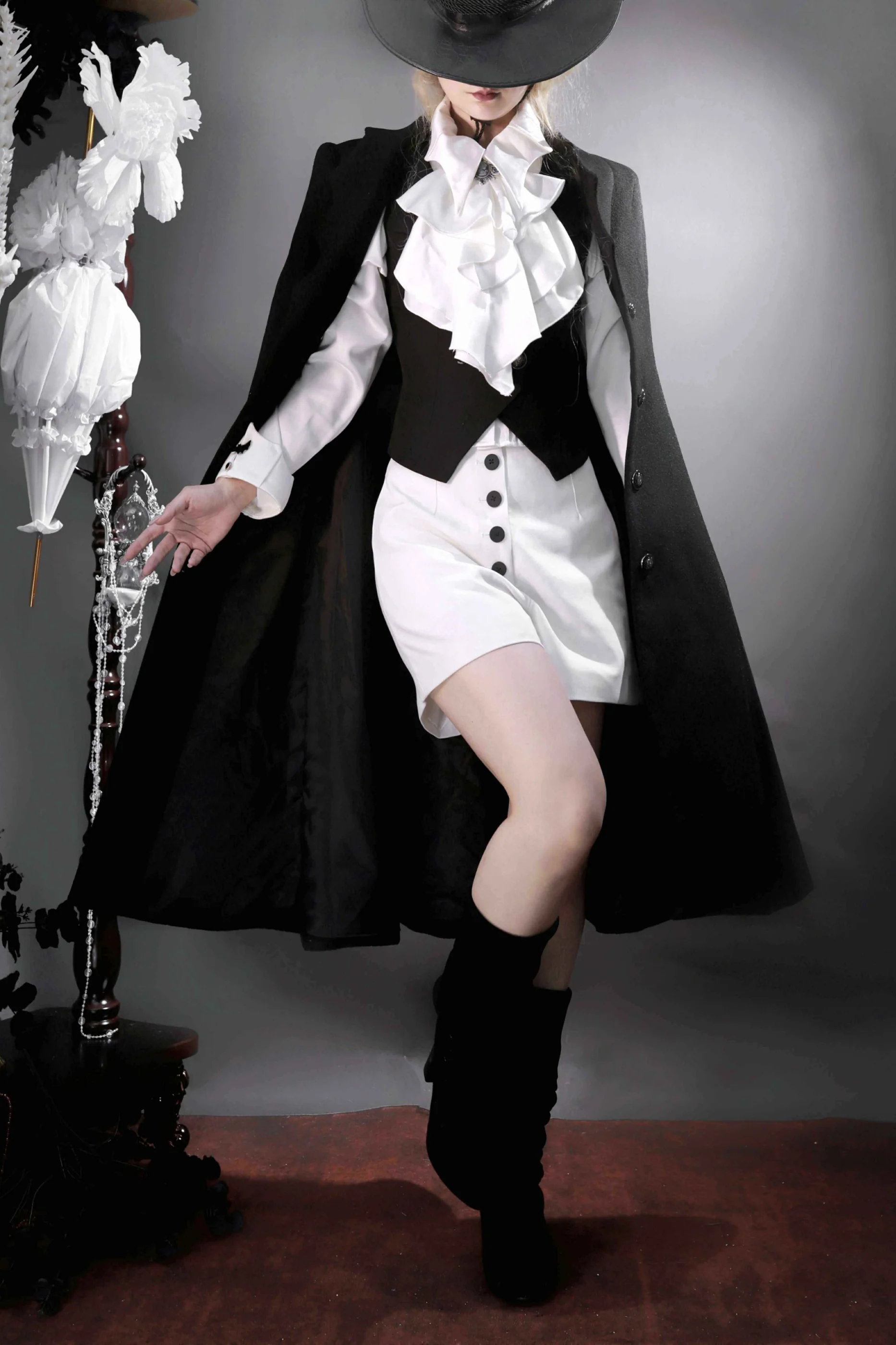 Gothic Wool Coat Suit - Image 11