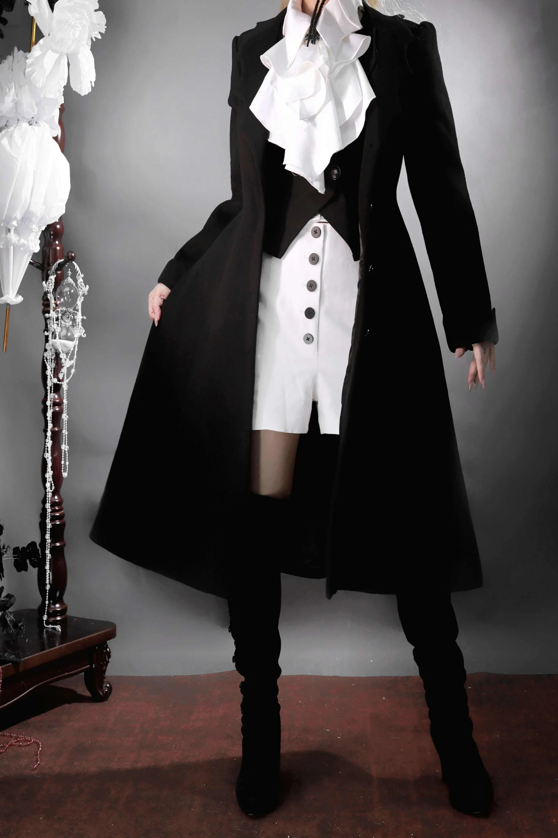Gothic Wool Coat Suit - Image 15