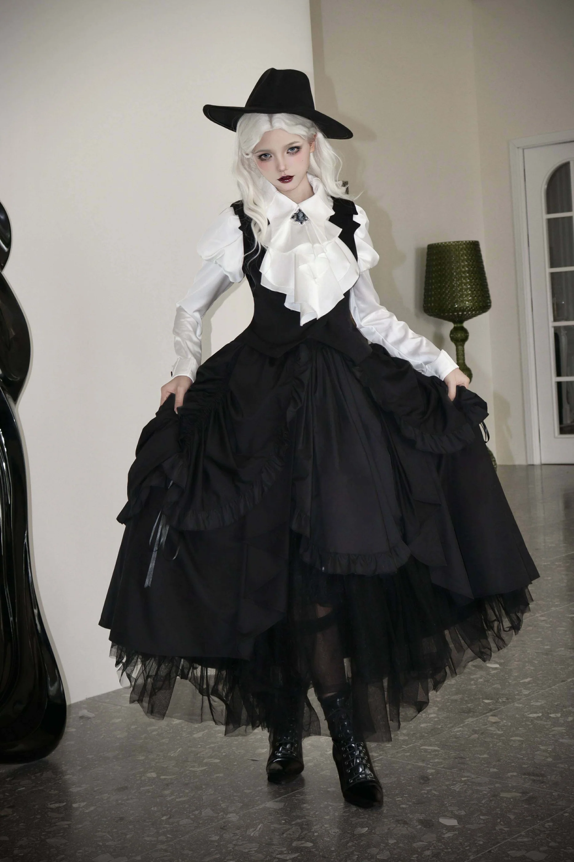 Gothic Wool Coat Suit - Image 3