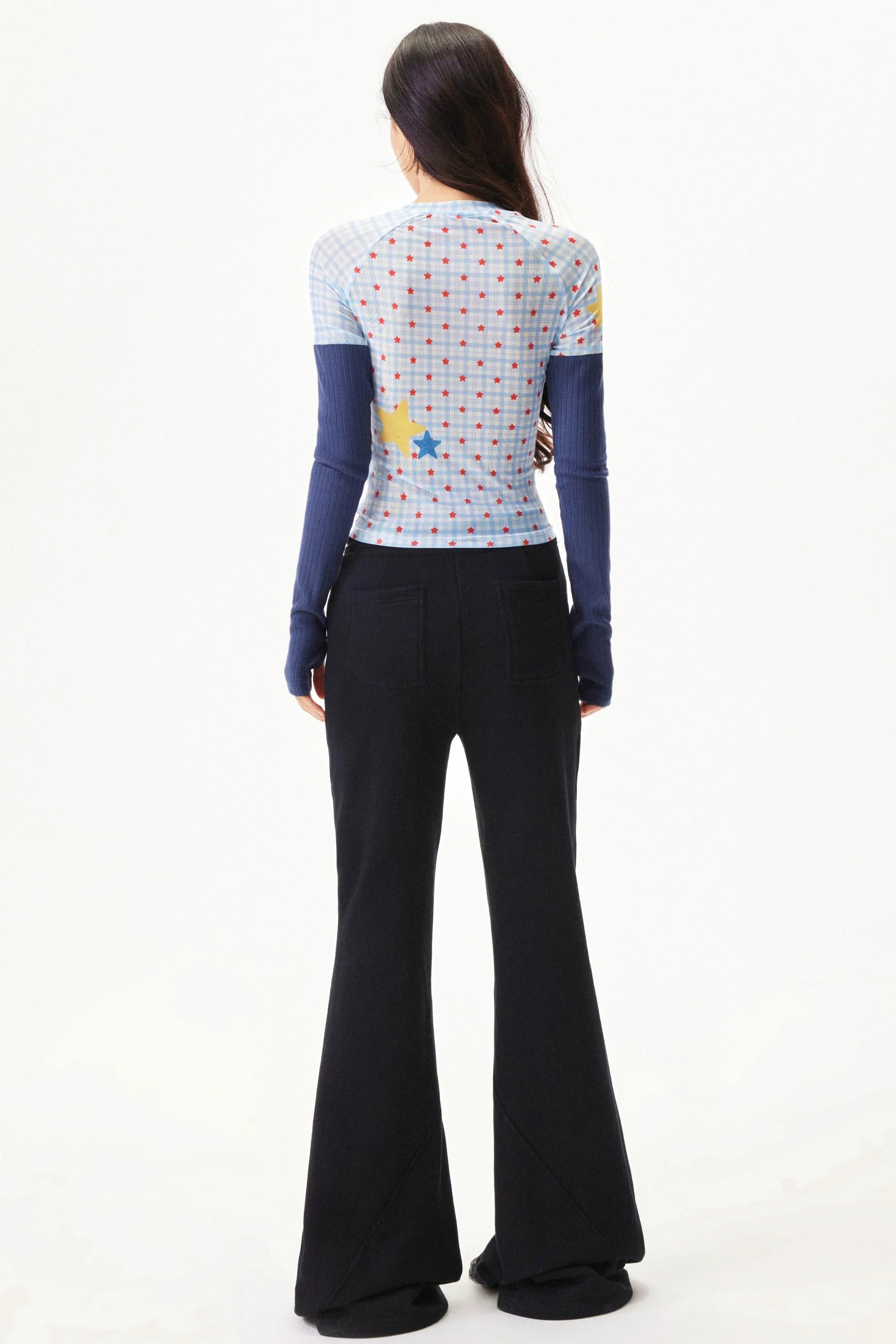 Graffiti Mesh Patchwork Top - Image 6