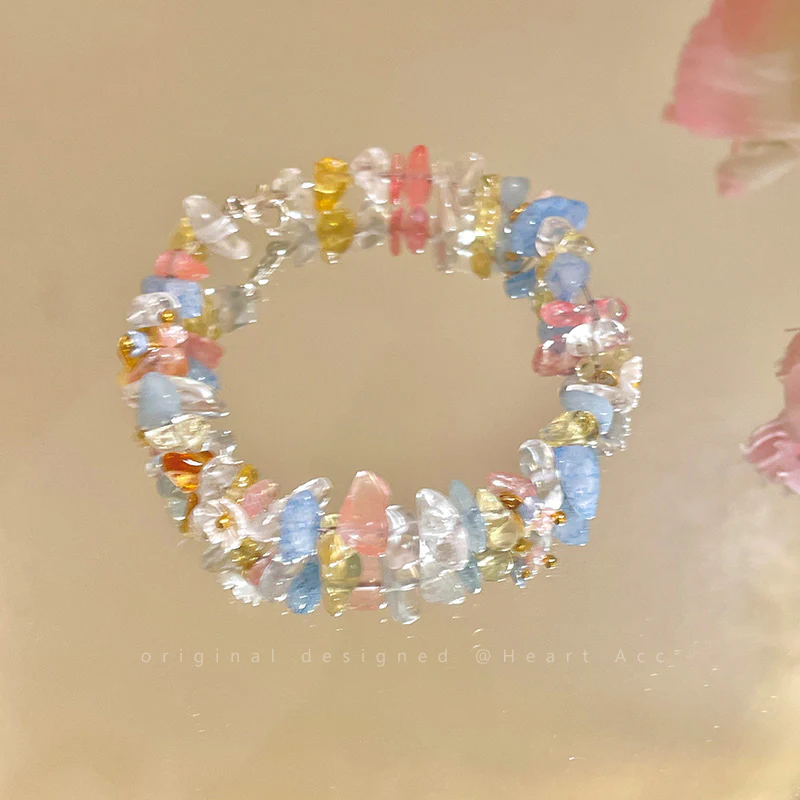 Gravel Butterfly Flower Kawaii Bracelet - Image 2