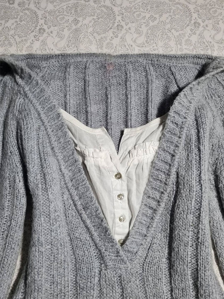 gray hooded sweater - Image 5