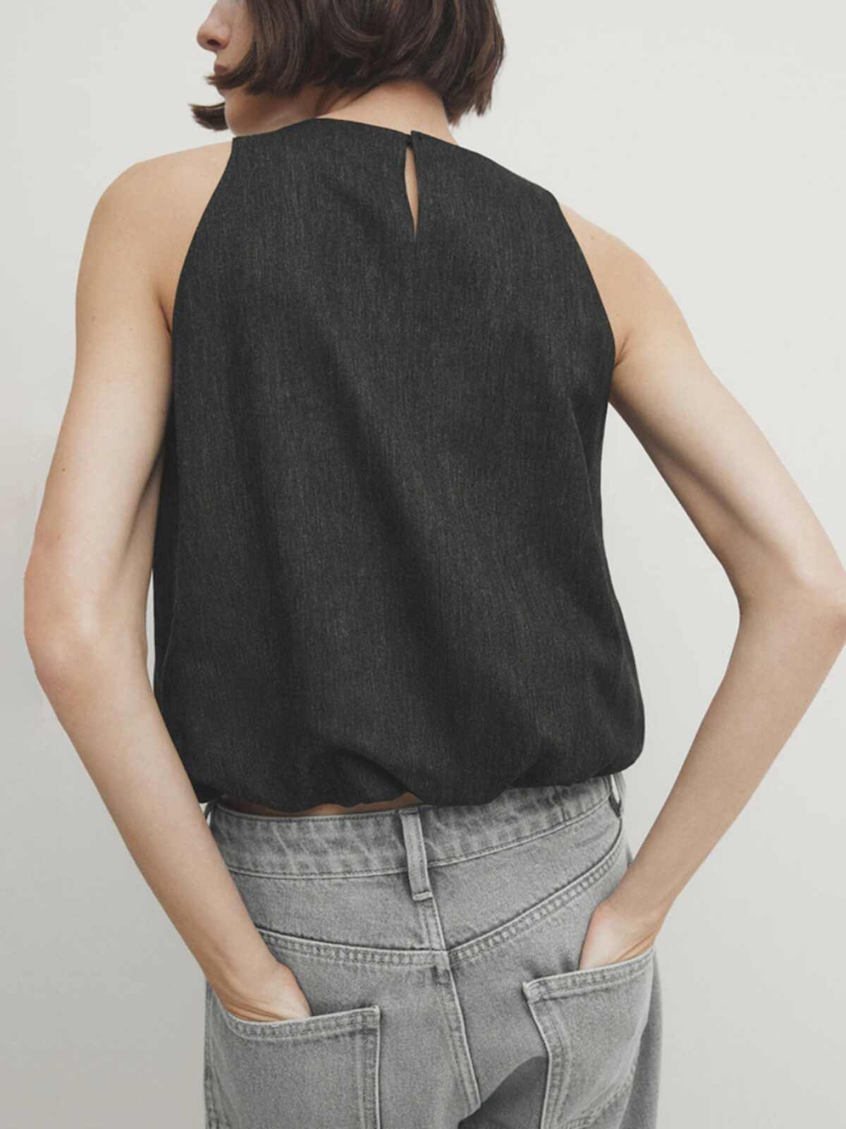 Gray Style Crop Top - Image 3