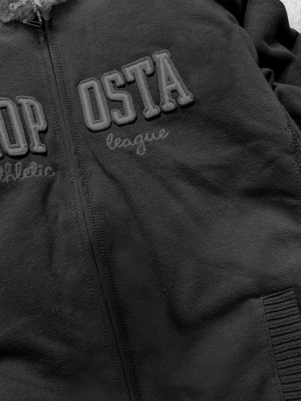 gray velvet thickened hooded jacket - Image 4
