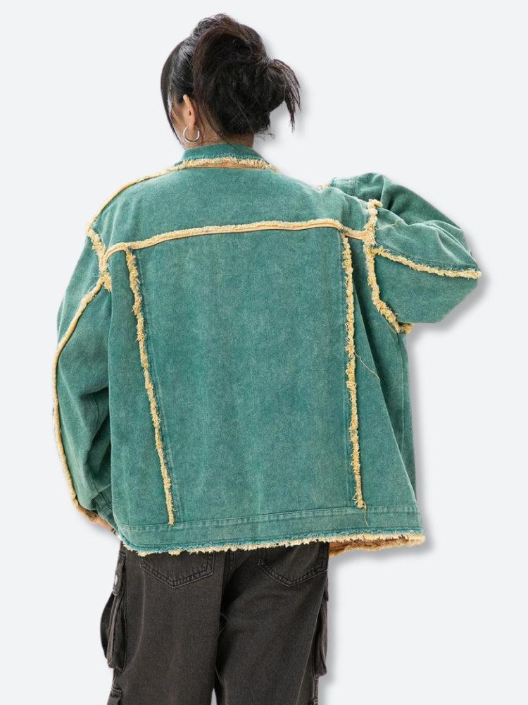 Denim Green Jacket - Image 3