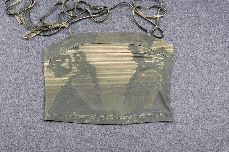 Green Fairy Grunge Bandage Top - Image 3