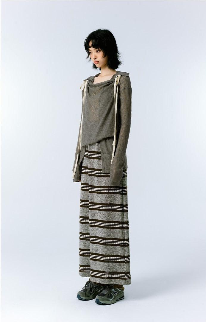 Grunge Asymmetric Long Sleeve Lace Top - Image 4