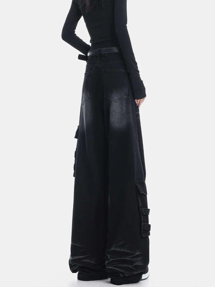 Grunge Classic Distressed Baggy Jeans - Image 3
