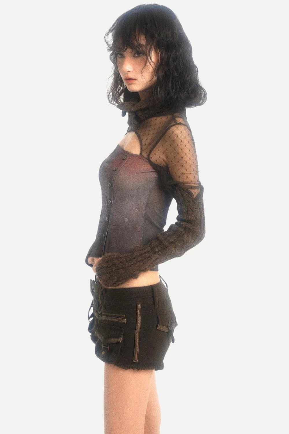 Grunge Cut Out Knitted Top - Image 4