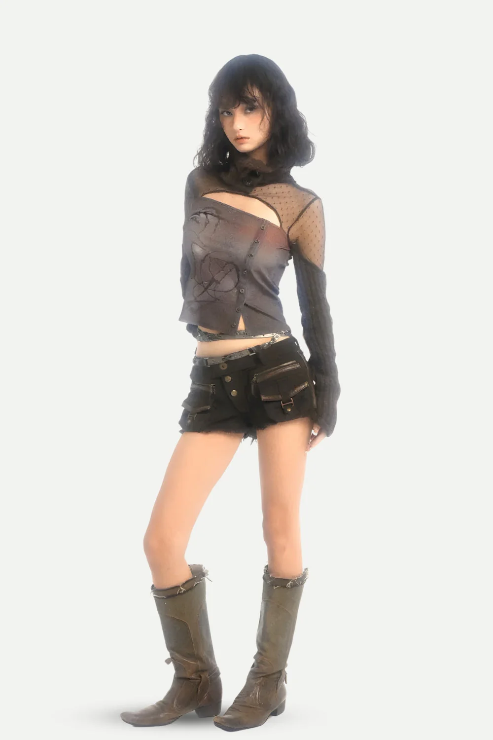 Grunge Cut Out Knitted Top - Image 7