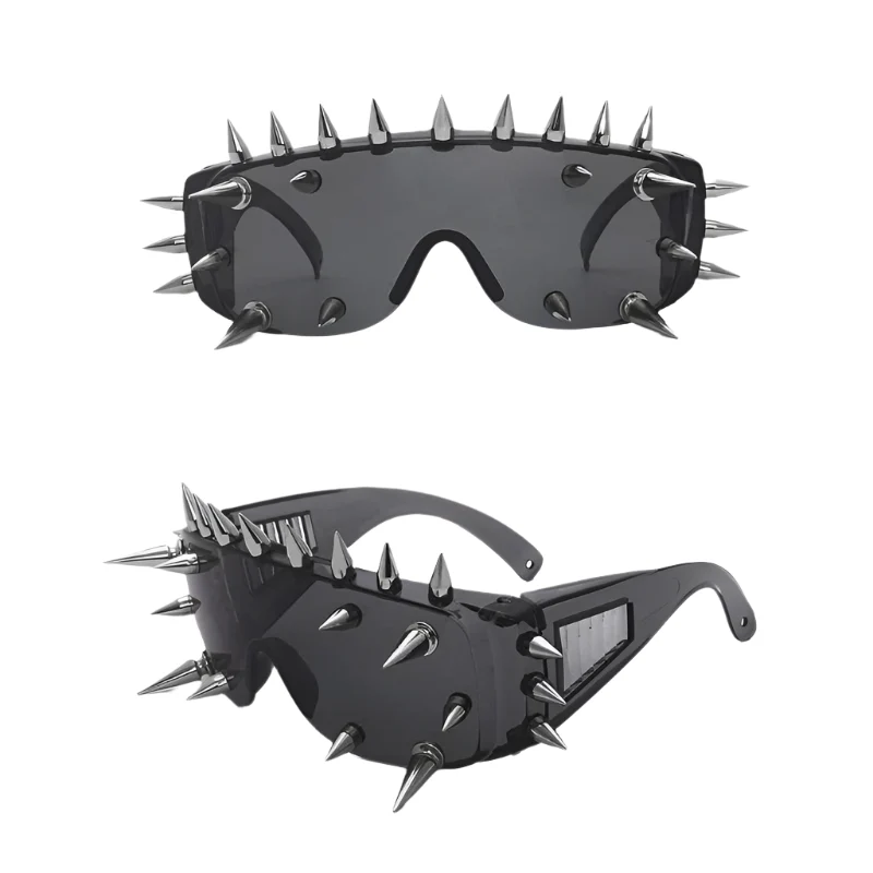 Grunge Cyberpunk Rivet Sunglasses - Image 2