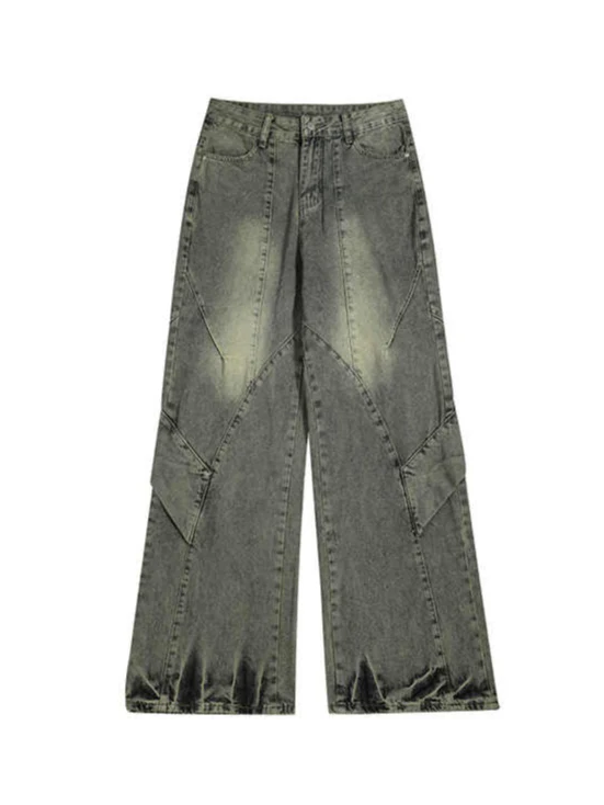 Grunge Distressed Street Retro Baggy Jeans - Image 3