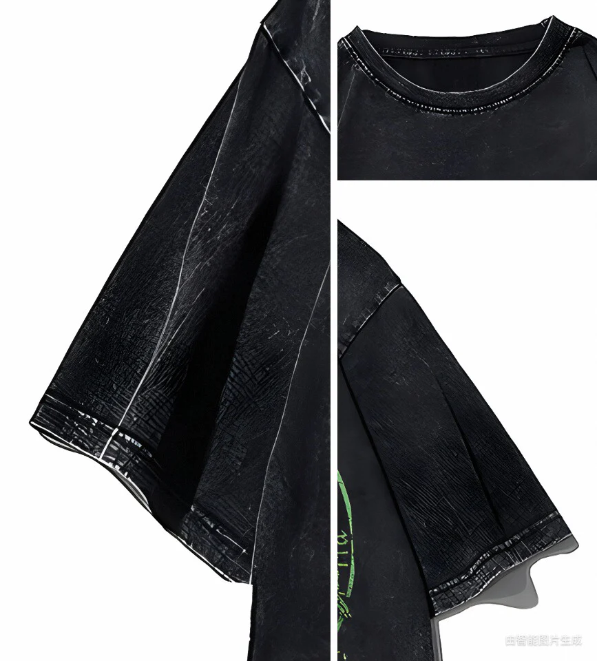 Grunge Distressed Trendy Shirt - Image 2