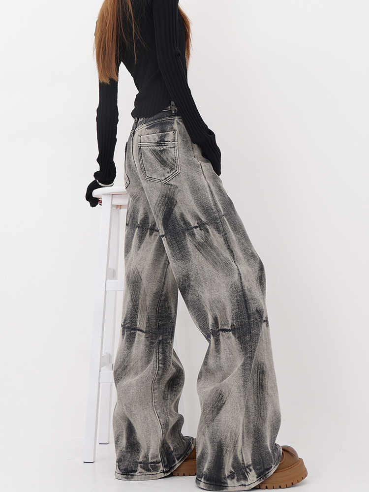 Grunge Distressed Y2K Baggy Jeans - Image 4