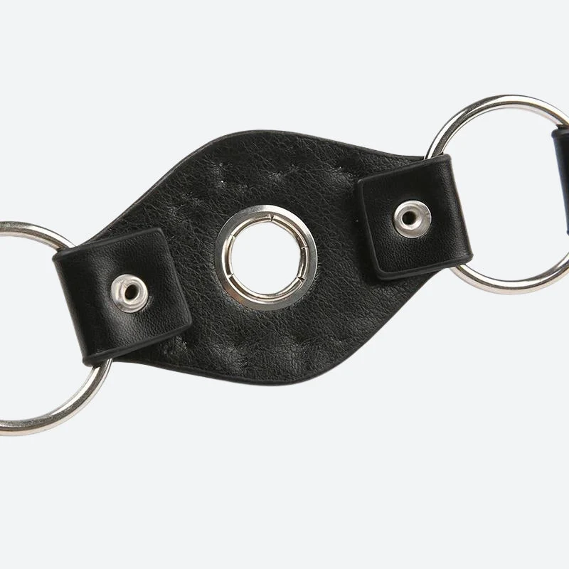 Grunge Faux Leather Lace Up Belt - Image 4