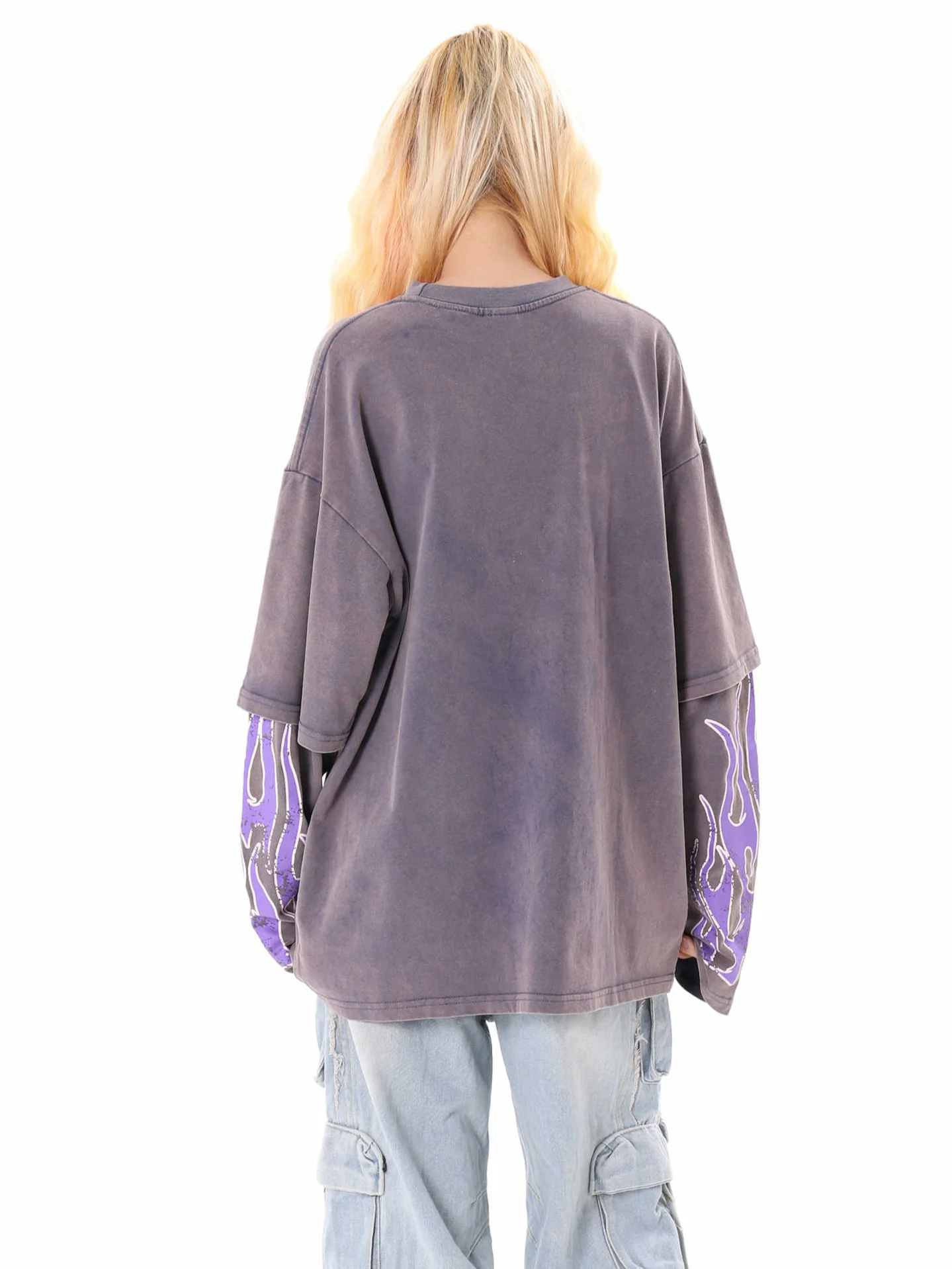 Grunge Flame Street Long-sleeved Top - Image 8