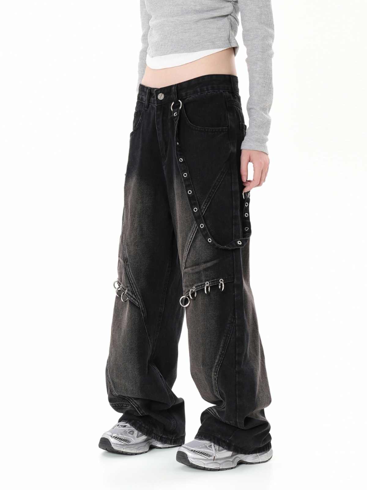 Grunge High-street Blue Jeans - Image 2