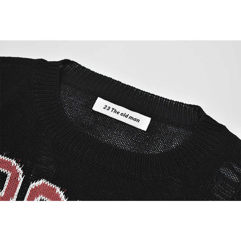 Grunge Hollow Knitted Long-sleeved Top - Image 2